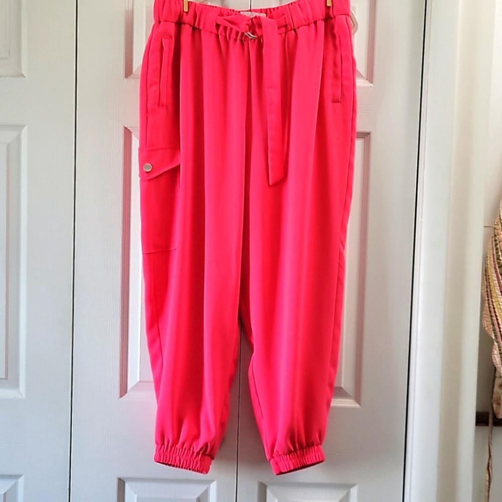 Pink Priscilla Ono x Eloquii joggers
